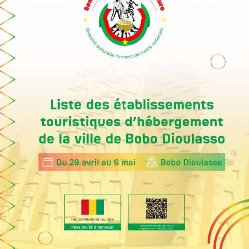 Liste des établissements touristiques d’hébergement de la ville de Bobo-Dioulasso